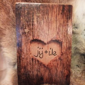 Deco-bordje: Hartje - Jij+ik