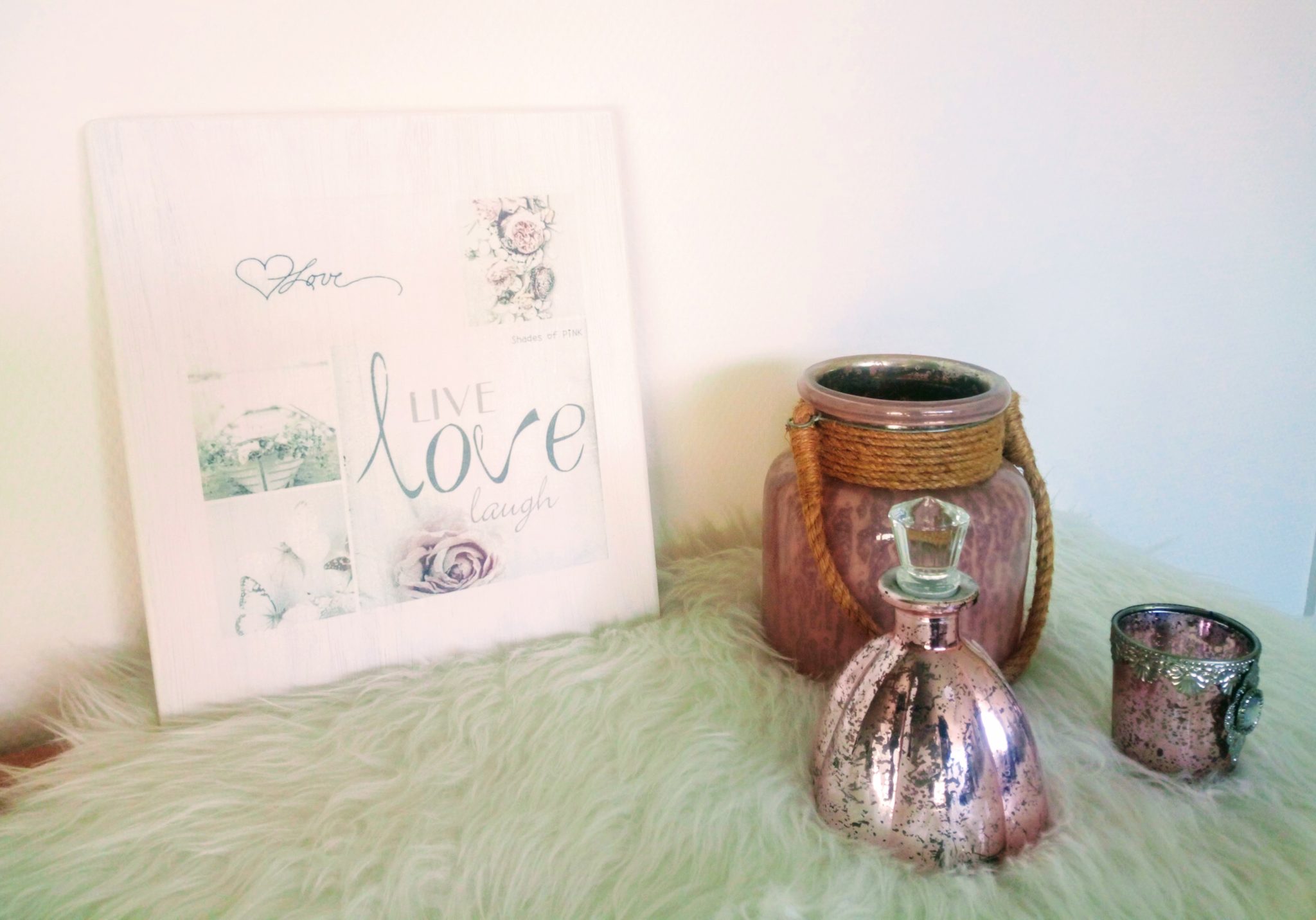 Deco-bordje: Love (dubbelzijdig)