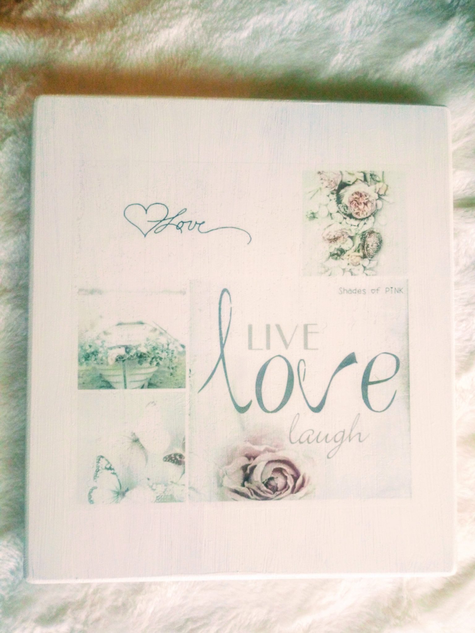 Deco-bordje: Love (dubbelzijdig)