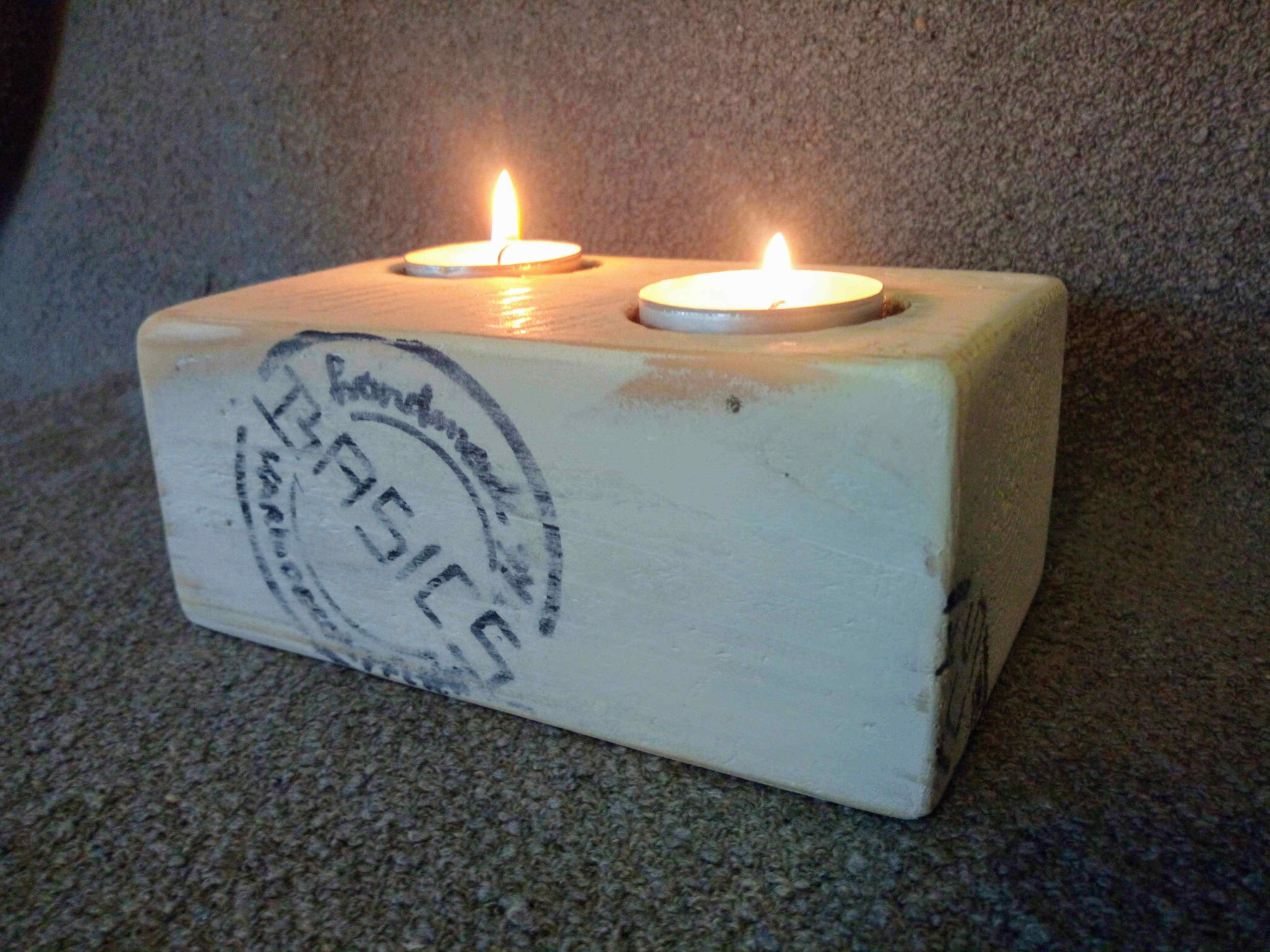 Basics - Waxinelichtjeshouder dubbel