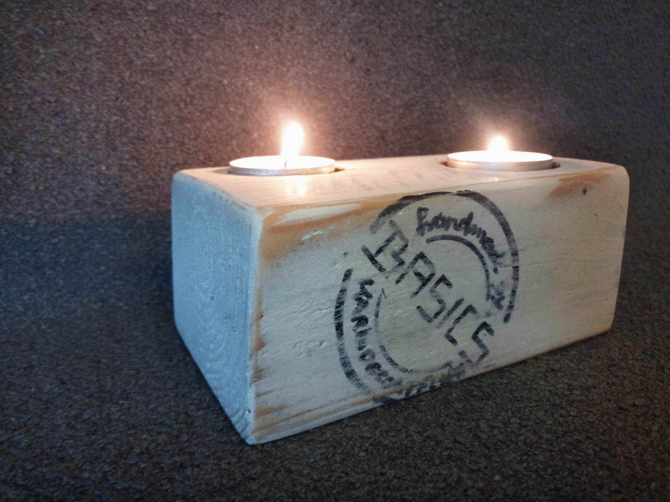 Basics - Waxinelichtjeshouder dubbel