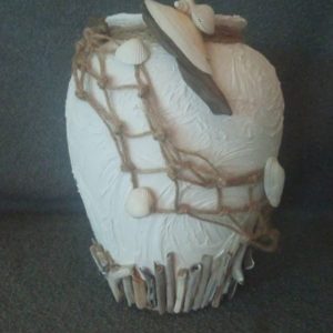 Beach House: Vaas (groot) met strand-accessoires