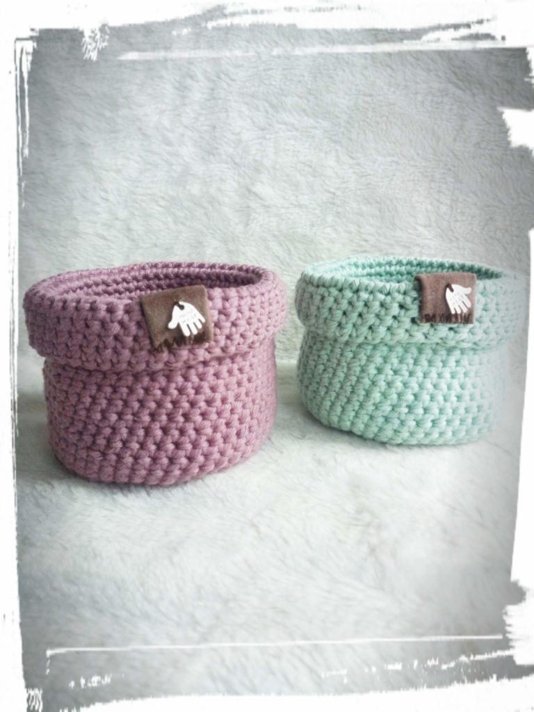 Gehaakte mandjes ook als set verkrijgbaar!