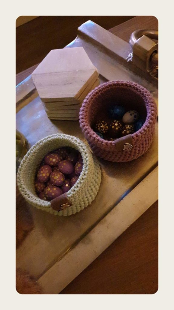 Gehaakte mandjes als Paas-mandjes!