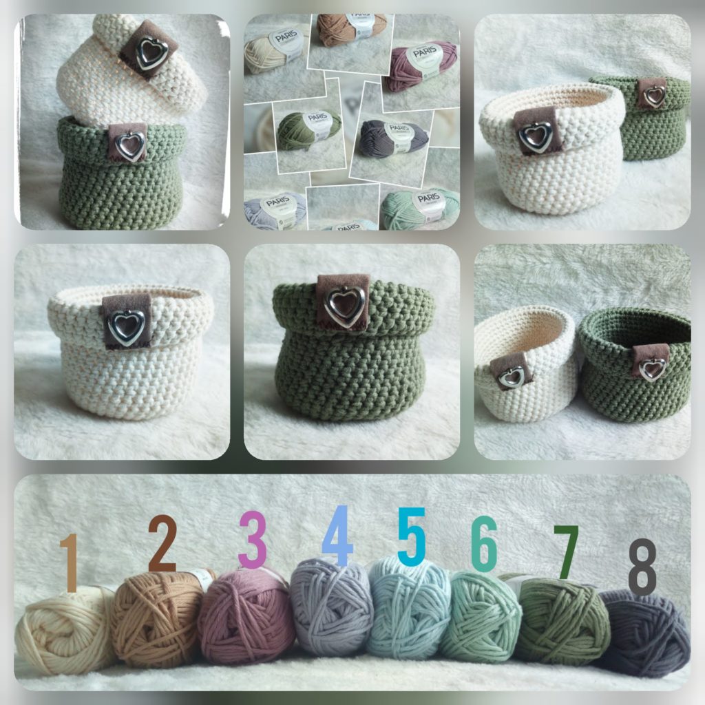 Moederdag-actie  gehaakt mandje met bonbons