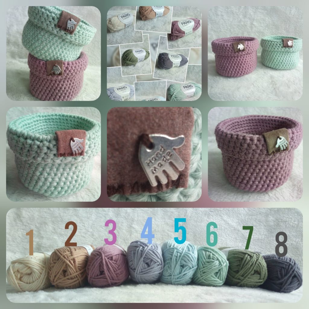 Moederdag-actie  gehaakt mandje met bonbons