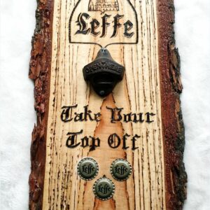 Flesopener wandbord - "Leffe"