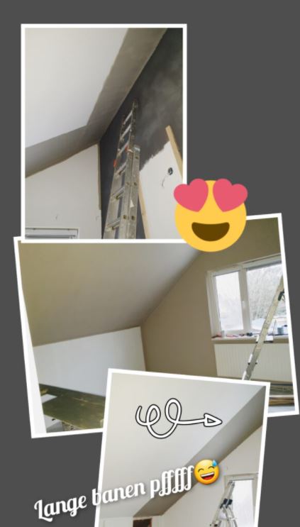 Muurverf op grote hoogte