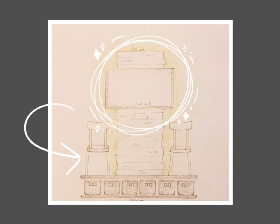 Ontwerp - Slaapkamer - TV-wand