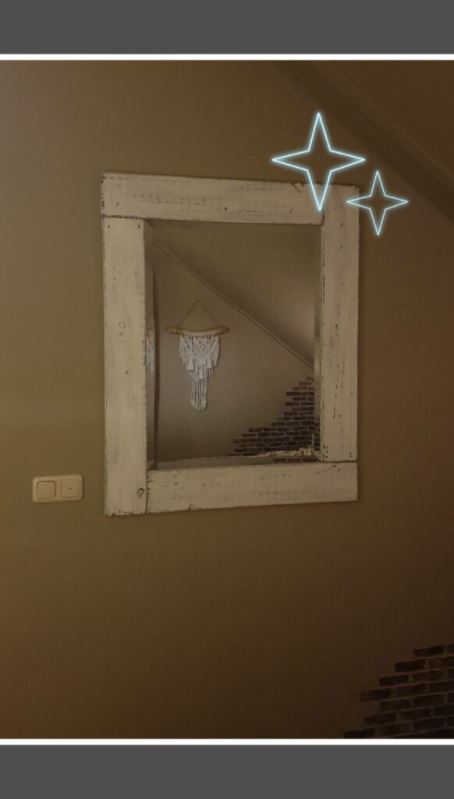 Gepimpte spiegel landelijke stijl