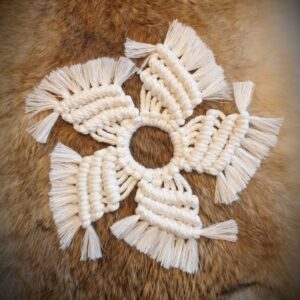 Macramé - Sneeuwvlok "Twirl"