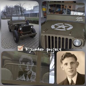 Graveren- Ruit Willy Jeep
