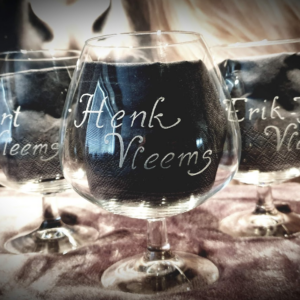 Graveren- cognacglazen met naam